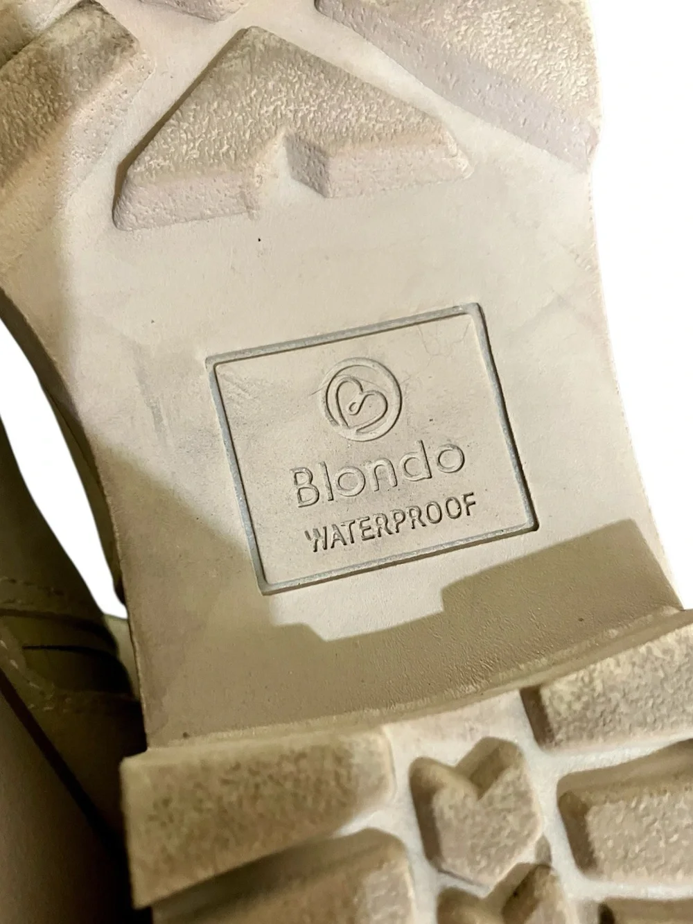 Blondo Daliha Water Proof Ankle Boot Lug Sole Suede Bootie Tan Size 6.5